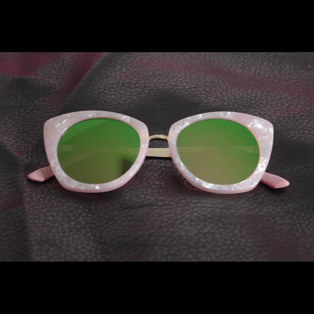 Pink Rose Quartz Design Sunglasses